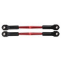 Turnbuckles 59mm Komplett Aluminium Röd (2)-TRAXXAS-3139X