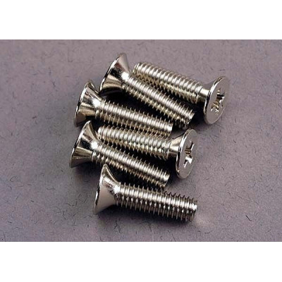 TRAXXAS - Skruv M4x15mm Försänkt (6) - TRAXXAS