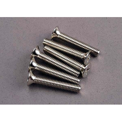 TRAXXAS - Skruv M4x25mm Försänkt (6) - TRAXXAS