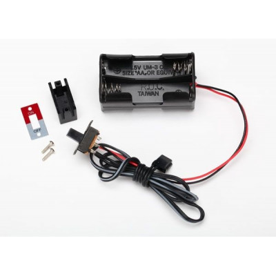 TRAXXAS - Batterihållare 4AA med Strömbrytare - TRAXXAS