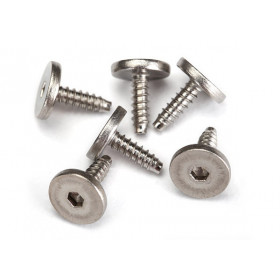 TRAXXAS - Skruv 2,6x8mm Självgängande Platt Insex (6) - TRAXXAS