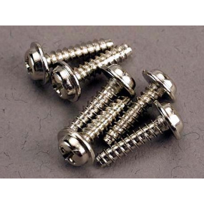 TRAXXAS - Skruv 3x12mm Självgängande med Krage (6) - TRAXXAS