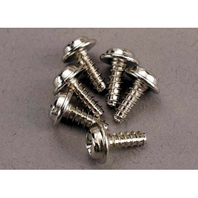 TRAXXAS - Skruv 3x8mm Självgängande med Krage (6) - TRAXXAS