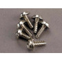 TRAXXAS - Skruv 3x8mm Självgängande med Krage (6) - TRAXXAS