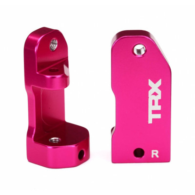 TRAXXAS - Styrspindelhållare Aluminium Rosa (Par) - TRAXXAS
