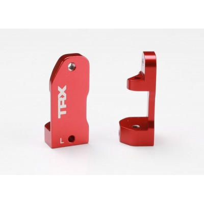TRAXXAS - Styrspindelhållare Aluminium Röd (Par) - TRAXXAS