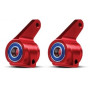 TRAXXAS - Styrspindel Aluminium Röd (Par) - TRAXXAS