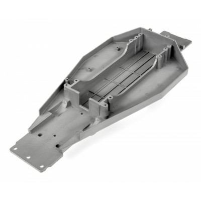 TRAXXAS - Chassi Bottenplatta Grå (Långt Batteri) Bandit/Rustler - TRAXXAS