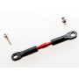 TRAXXAS - Turnbuckle Komplett Camberstag 69mm Aluminium Röd - TRAXXAS