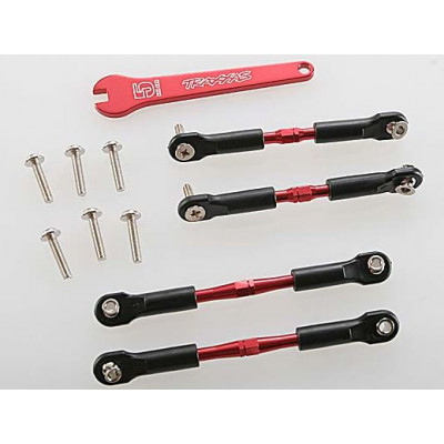 TRAXXAS - Turnbuckle Camberstag Set Aluminium Röd - TRAXXAS