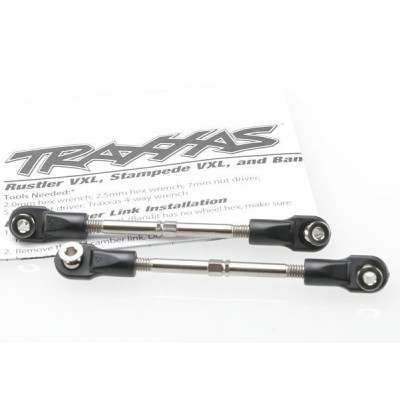 TRAXXAS - Turnbuckle Styrstag Komplett 78mm Stål (2) - TRAXXAS