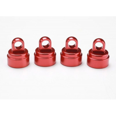 TRAXXAS - Dämpartopp Röd Aluminium (4) Ultra-Shocks - TRAXXAS