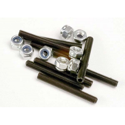 TRAXXAS - Stoppskruv M3x25mm (8) Låsmutter 3mm (8) - TRAXXAS