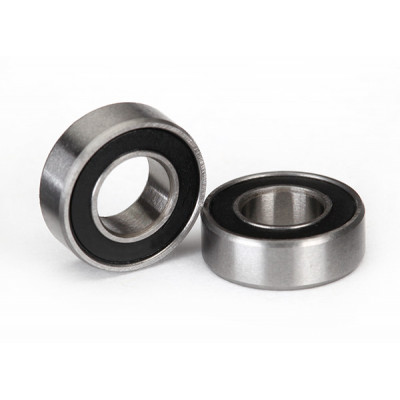 TRAXXAS - Kullager 6x12x4mm Gummitätat Svart (2) - TRAXXAS