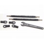 TRAXXAS - Turnbuckle Styrstag 112mm Komplett Alu Svart (2) E/T-Maxx - TRAXXAS