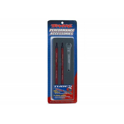 TRAXXAS - Turnbuckle Toe-In Bak 124mm Komplett Alu Röd (2) E/T-Maxx - TRAXXAS