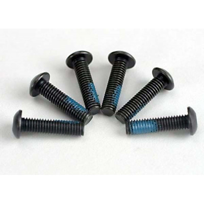 TRAXXAS - Skruv M3x12mm Kullrig Insex med Låsvätska (6) - TRAXXAS