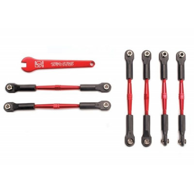TRAXXAS - Turnbuckle Set Aluminium Röd Styrstag/ Camber - TRAXXAS