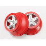 TRAXXAS - Fälg SCT Matt Krom-Röd 2.2/3.0&quot