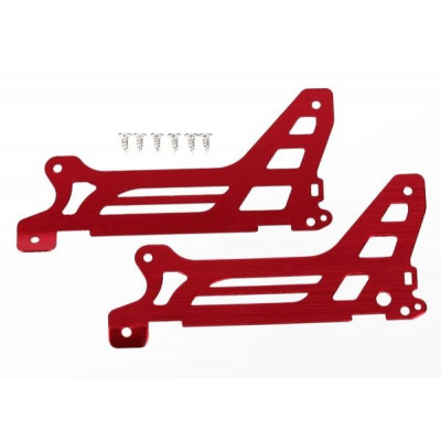 TRAXXAS - Ram Sidoplatta Yttre Alu Röd (Par)  DR-1 - TRAXXAS