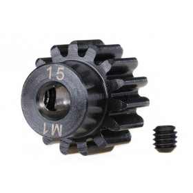 TRAXXAS - Motordrev (Pinion) 15T 1.0M Pitch för 5mm Axel (Fräst) - TRAXXAS