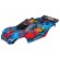 TRAXXAS - Kaross Rustler 4x4 Röd/Blå (Komplett med Karossfästen) - TRAXXAS