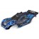 TRAXXAS - Kaross Rustler 4x4 Silver/Blå (Komplett med Karossfästen) - TRAXXAS