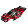 TRAXXAS - Kaross Rustler 4x4 Röd (Komplett med Karossfästen) - TRAXXAS