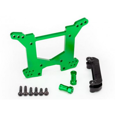TRAXXAS - Stötdämpartorn Bak Alu Grön Rustler/Hoss 4x4 - TRAXXAS