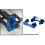 Casterblock Aluminium Blå V+H (2)-TRAXXAS-6832X