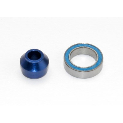 TRAXXAS - Kullager 10x15x4mm med Adapter Alu Blå - TRAXXAS