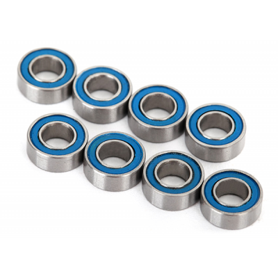 TRAXXAS - Kullager 4x8x3mm Gummitätat Blå (8) - TRAXXAS