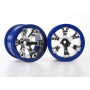 TRAXXAS - Fälg Geode Krom-Blå 2.2&quot