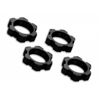TRAXXAS - Hjulmutter 17mm Aluminium Svart (4)  E-Revo, X-Maxx - TRAXXAS