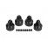 TRAXXAS - Stötdämpartopp Alu PTFE-härdat (för GTX #7761) (4)  X-Maxx - TRAXXAS