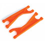 TRAXXAS - Bärarm Övre F/B, H/V HD Orange (2) X-Maxx - TRAXXAS