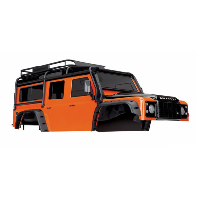 TRAXXAS - Kaross Land Rover Defender Orange Komplett - TRAXXAS