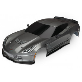 TRAXXAS - Kaross Chevrolet Corvette Z06 Grå Målad - TRAXXAS