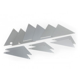 TRAXXAS - Chassipaneler Alu Silver Set  UDR - TRAXXAS