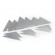 TRAXXAS - Chassipaneler Alu Silver Set  UDR - TRAXXAS