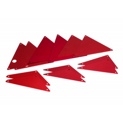 TRAXXAS - Chassipaneler Alu Röd Set  UDR - TRAXXAS