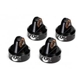 TRAXXAS - Stötdämparlock Alu Svart Fox GTR (4) - TRAXXAS