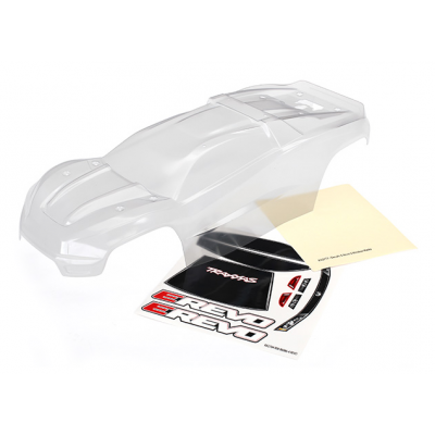 TRAXXAS - Kaross E-Revo 2 Omålad - TRAXXAS