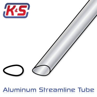 K&S - Aluminiumrör Aero 5/8'' (15.9x890mm) (1st x 3) - K&S