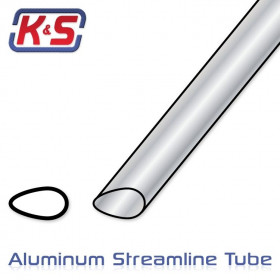K&S - Aluminiumrör Aero 3/4'' (19.1x890mm) (1st x 2) - K&S