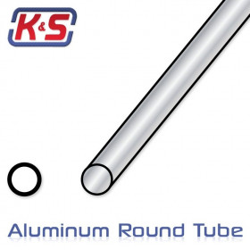 K&S - Aluminiumrör 2.4x915mm (3/32'' .014'') (1st x 5) - K&S