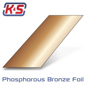 K&S - Bronsplåt 305x150x0.2mm (1) - K&S