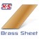 K&S - Mässingplåt 250x100x0.13mm (1st x 6) - K&S