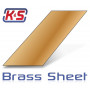K&S - Mässingplåt 250x100x0.13mm (1st x 6) - K&S