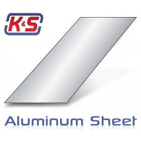 K&S - Aluminiumplåt 0.8x100x250mm (1st x 6) - K&S